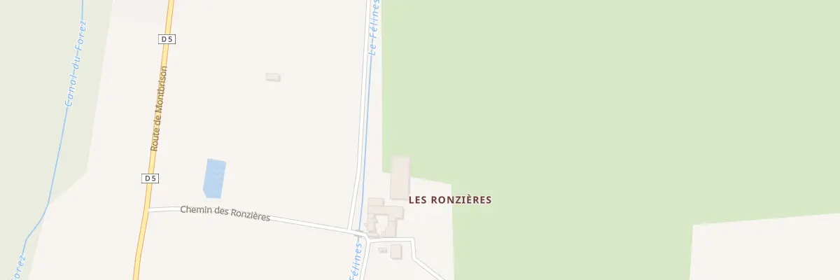 Plan du 5016 Les Ronzieres à Saint-Paul-d’Uzore