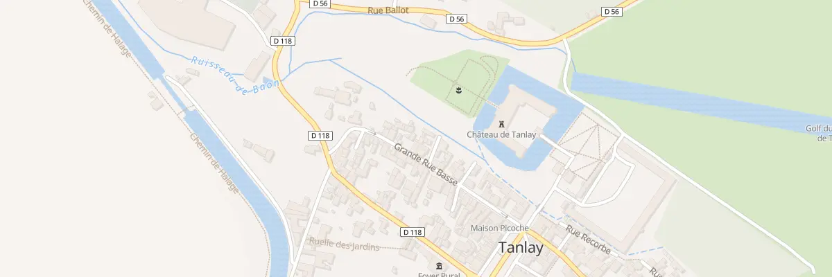 Plan du 28 Grande Rue Basse à Tanlay