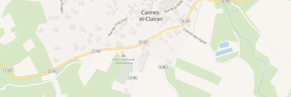 Plan du 5002 Rte de Sérignac à Cannes-et-Clairan