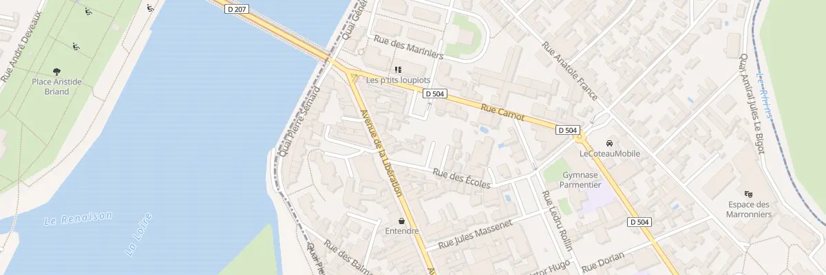 Plan du 1 Rue des Ecoles au Coteau