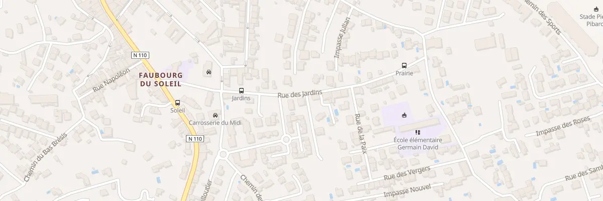 Plan du 242 Rue des Jardins à Alès