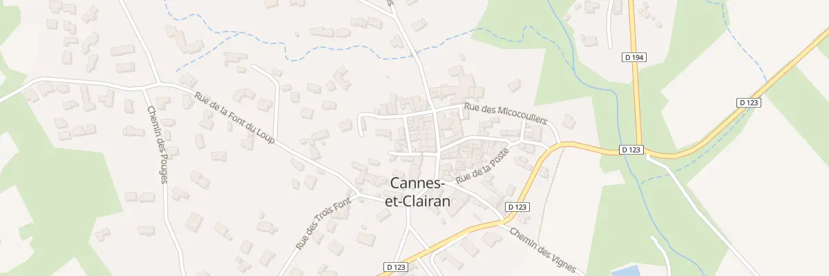 Plan du 5026 Rue Haute à Cannes-et-Clairan