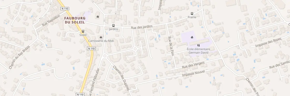 Plan du 38 Rue de la Pouzarenque à Alès