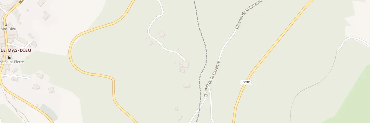Plan du 5151 Mont Gibel et Broussieres à Laval-Pradel