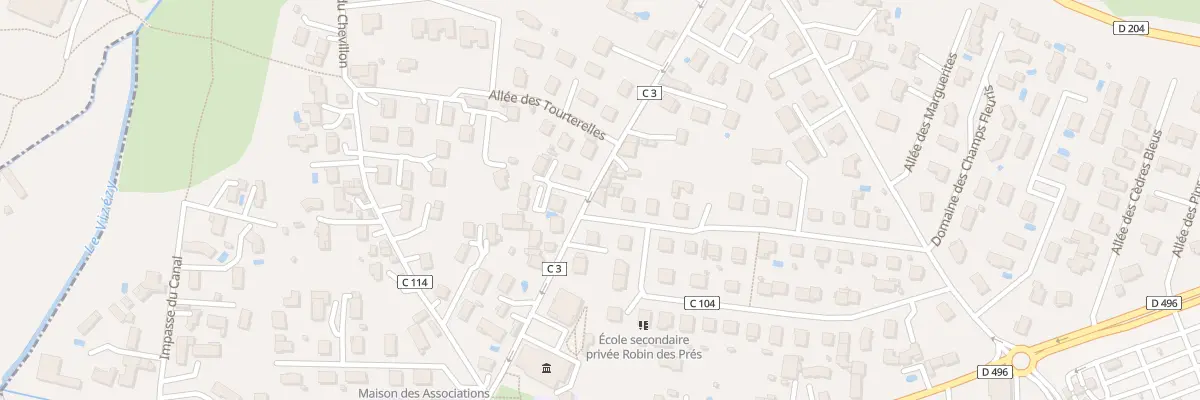 Plan du 1A Rue de Chantemerle à Savigneux