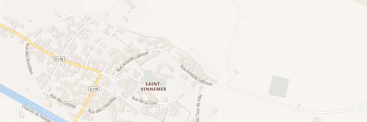 Plan du 23 Rue Aristide Labosse St Vinnem à Tanlay