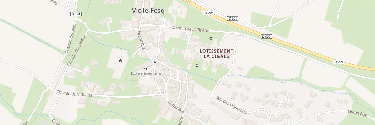 Plan du 56 Che de la Pinède à Vic-le-Fesq