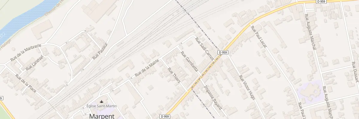 Plan du 44 Rue de la Mairie à Marpent