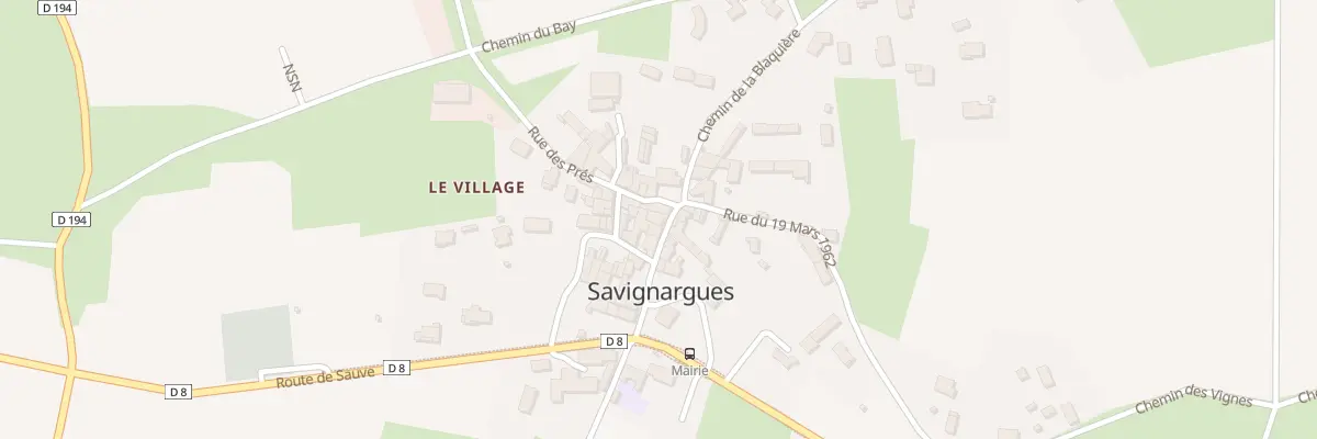 Plan du 5027 Rue des Vins à Savignargues