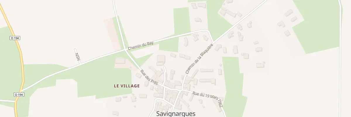 Plan du 467 Che de la Blaquière à Savignargues