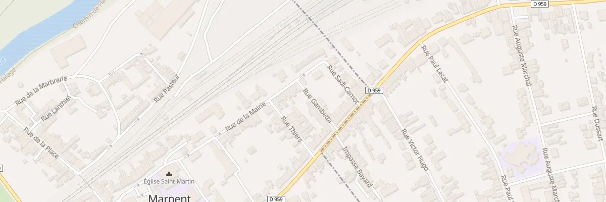 Plan du 46 Rue de la Mairie à Marpent