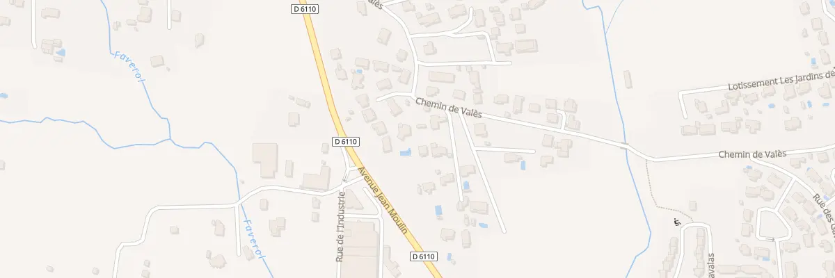 Plan du 242A Che de Valès à Saint-Christol-lez-Alès