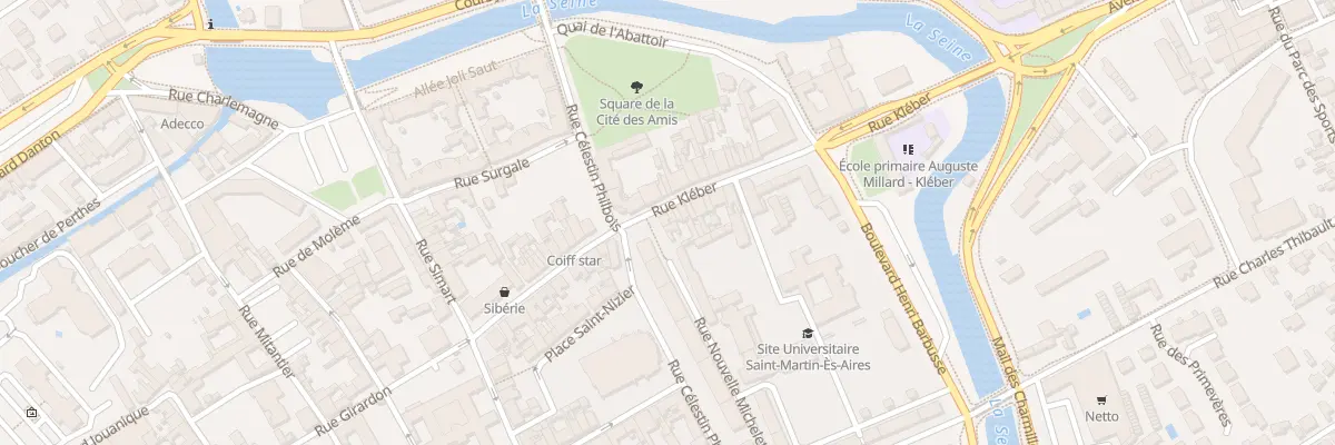 Plan du 38 Rue Kleber à Troyes