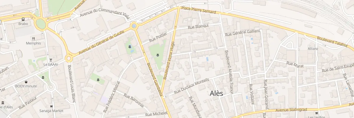 Plan du 2B Rue Camille Desmoulins à Alès