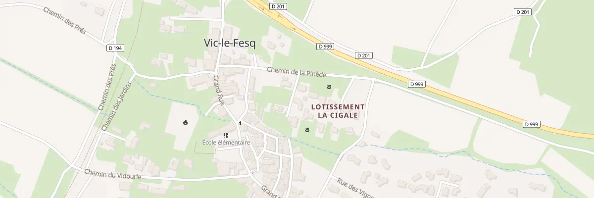 Plan du 52 Che de la Pinède à Vic-le-Fesq