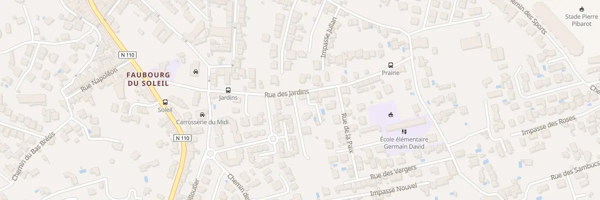 Plan du 276A Rue des Jardins à Alès