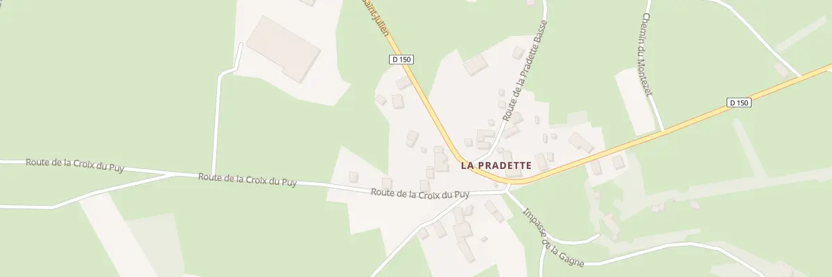 Plan du 5115 La Pradette à Montusclat