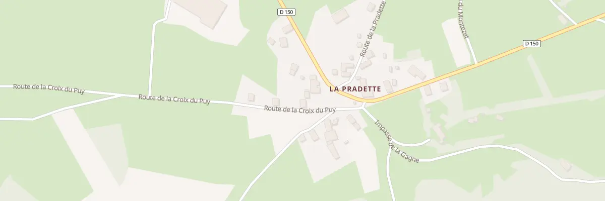 Plan du 5108 La Pradette à Montusclat