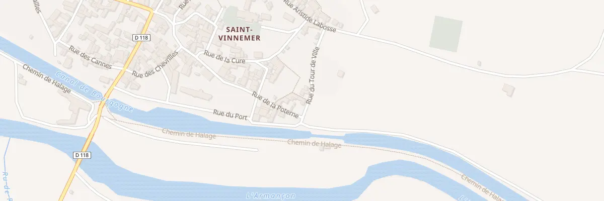 Plan du 3 Rue du Tour de Ville Est St VI à Tanlay