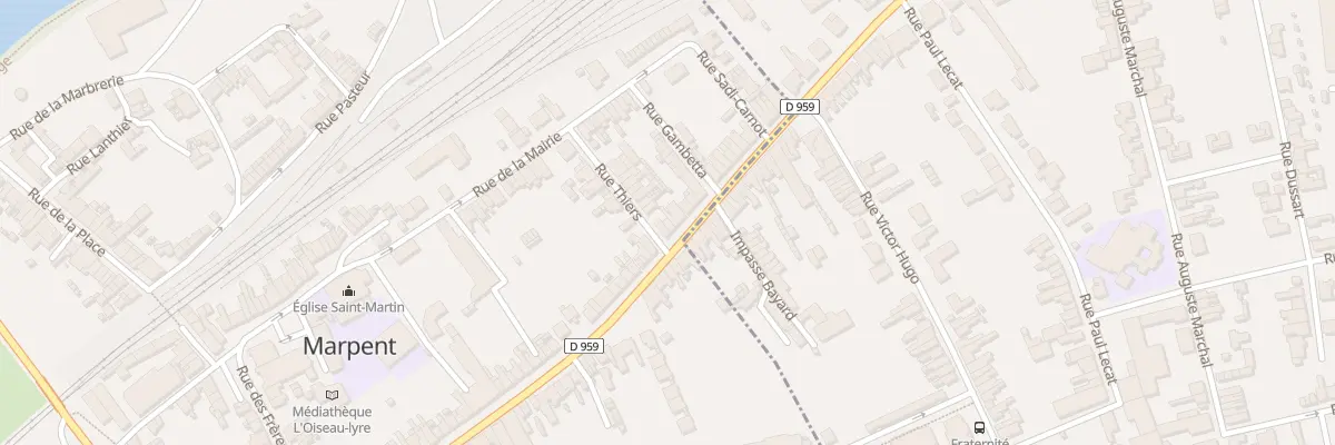 Plan du 81 Rue de la République à Marpent