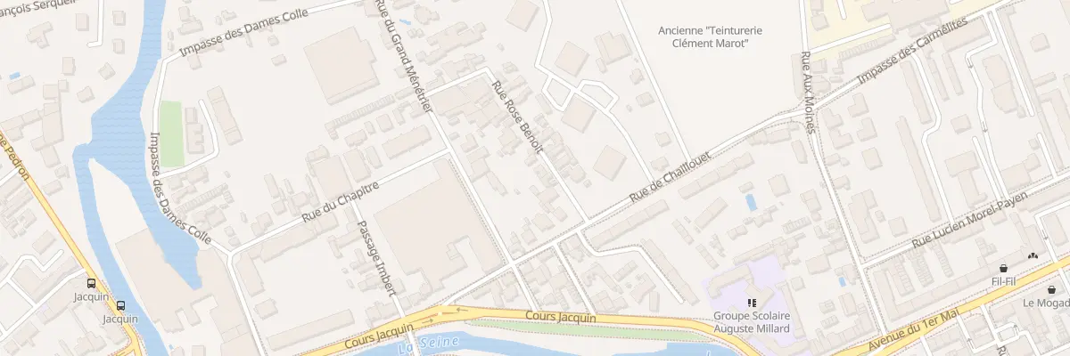 Plan du 3 Rue Rose Benoit à Troyes