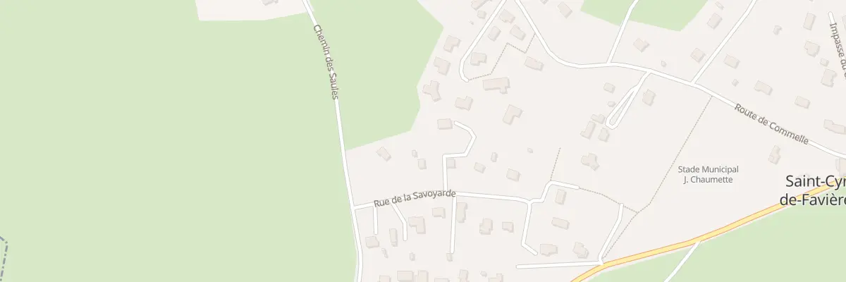Plan du 1 Rue de la Savoyarde à Saint-Cyr-de-Favières