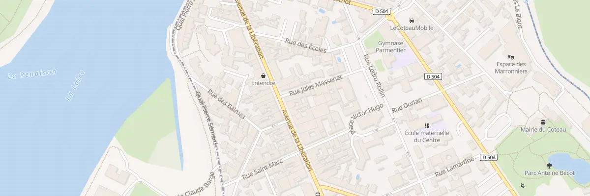 Plan du 2 Rue Jules Massenet au Coteau