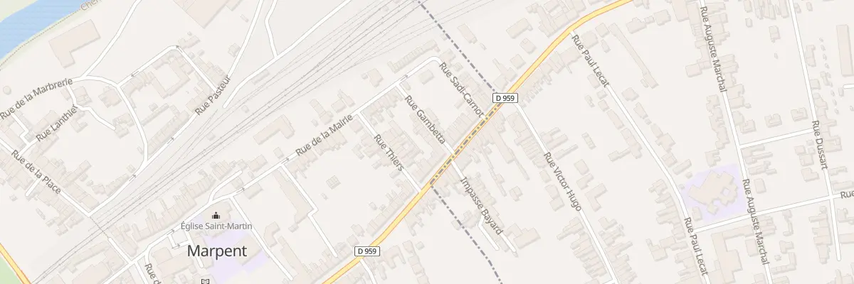 Plan du 1 Rue Gambetta à Marpent