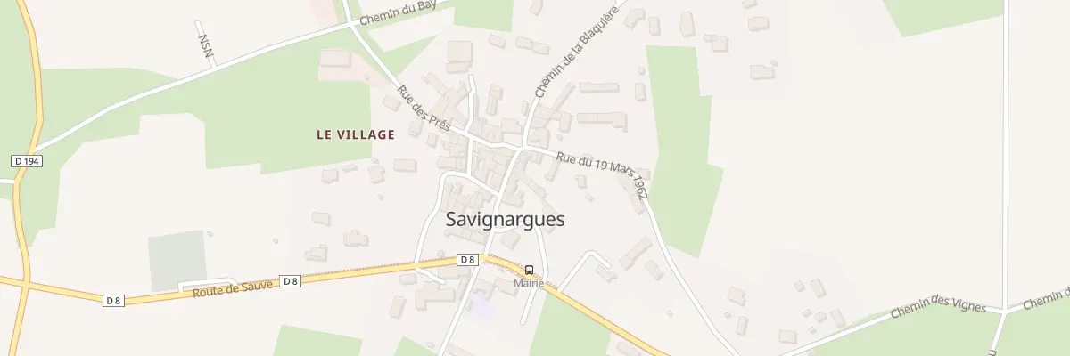 Plan du 5058 Rue du 19 Mars 1962 à Savignargues