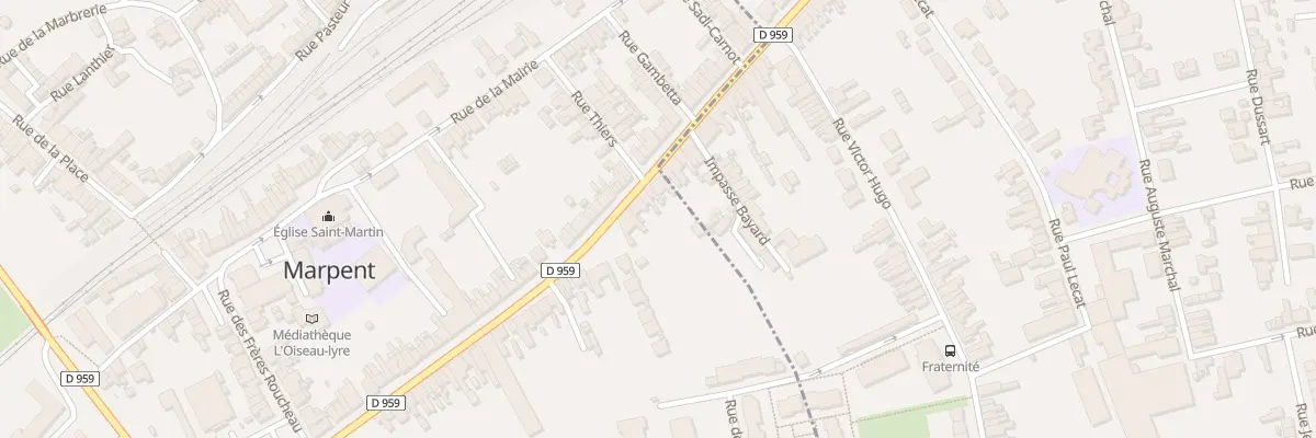 Plan du 70 Rue de la République à Marpent