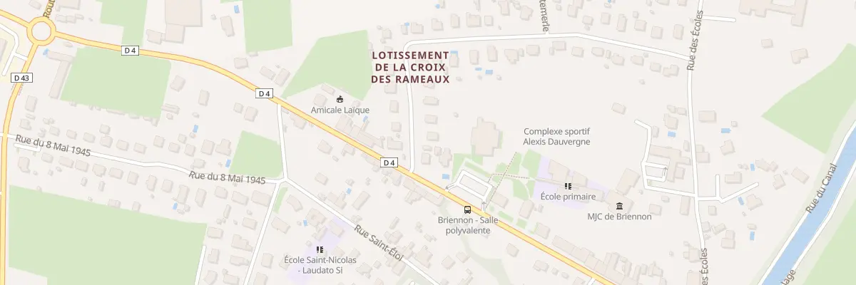 Plan du 4 Rue de la Croix des Rameaux à Briennon