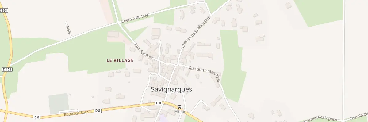 Plan du 5025 Rue du 19 Mars 1962 à Savignargues