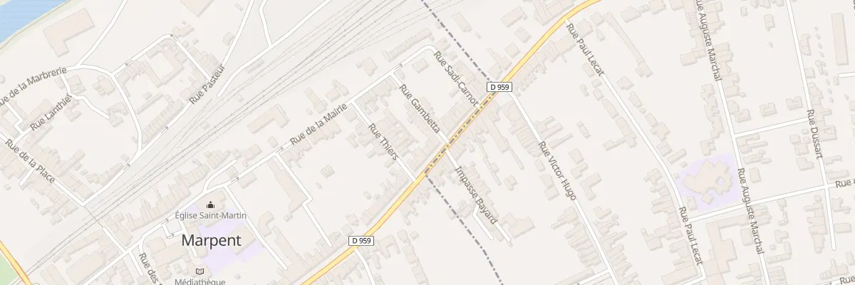 Plan du 5161 Rue de la République à Marpent