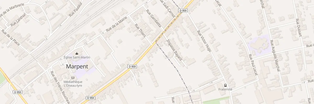 Plan du 72 Rue de la République à Marpent