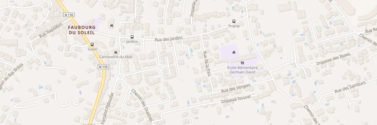 Plan du 250B Rue des Jardins à Alès