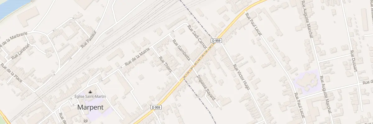 Plan du 91 Rue de la République à Marpent