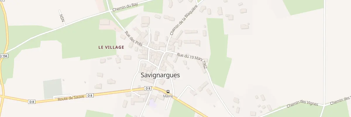 Plan du 5073 Rue du 19 Mars 1962 à Savignargues