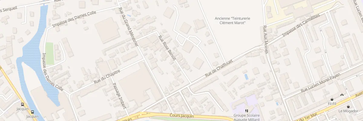 Plan du 6 Rue Rose Benoit à Troyes