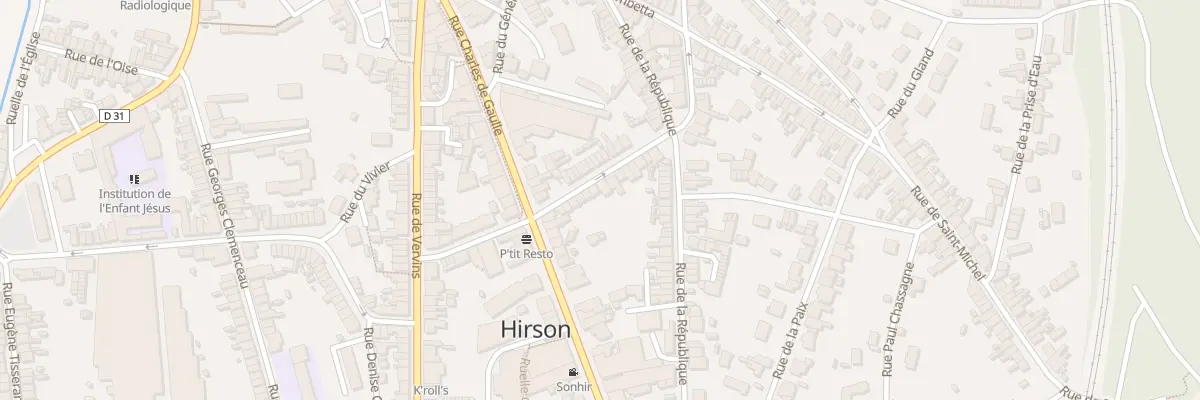 Plan du 24 Rue Henri Martin à Hirson