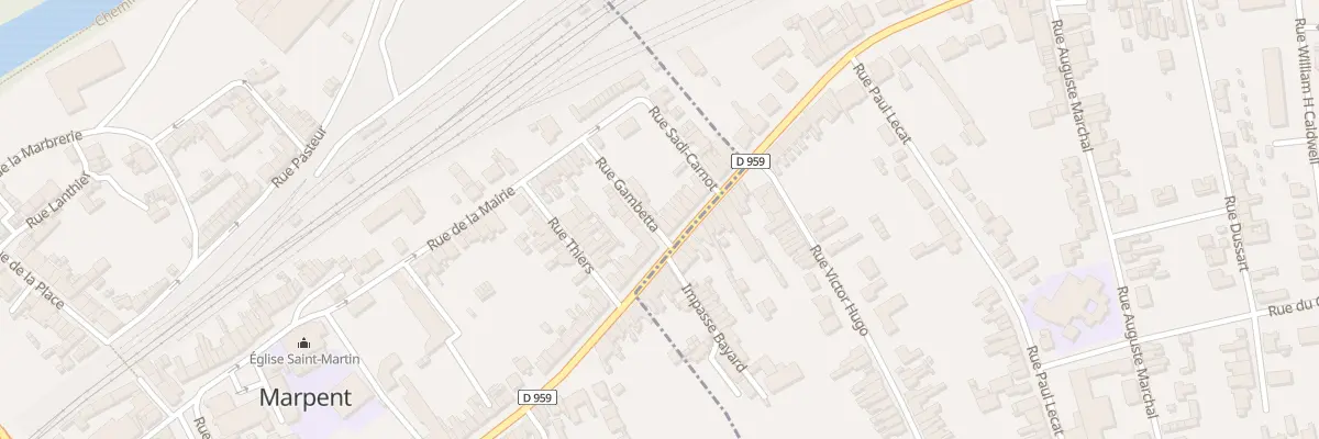 Plan du 93 Rue de la République à Marpent