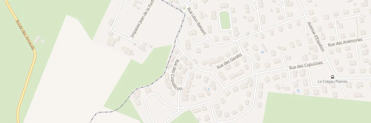 Plan du 5 Rue des Coquelicots au Coteau