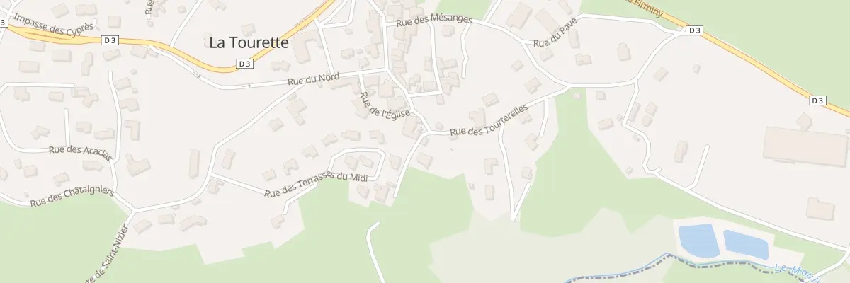 Plan du 2 Rue des Tourterelles à La Tourette