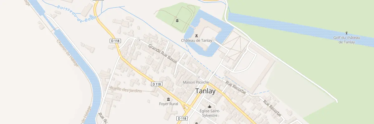 Plan du 12 Gr Grande Rue Basse à Tanlay