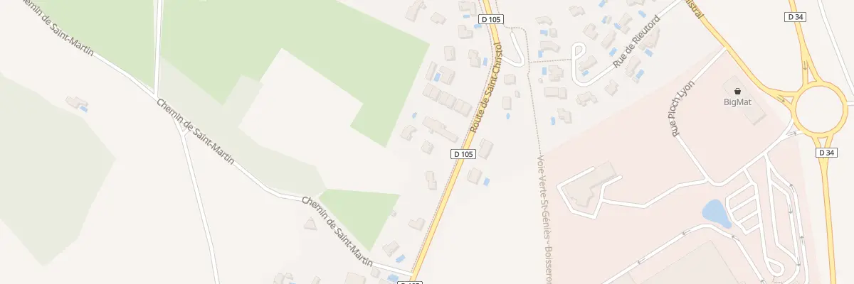 Plan du 628 Rte de Saint-Christol à Boisseron