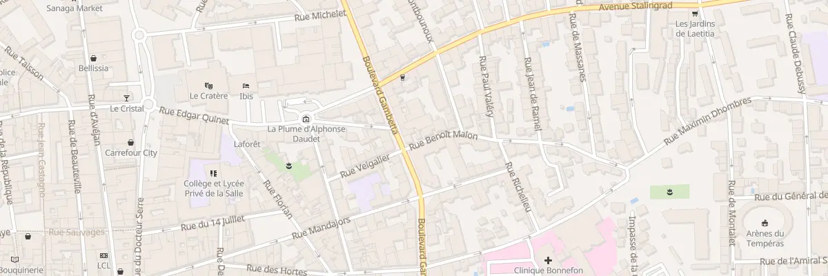 Plan du 26 Bd Gambetta à Alès