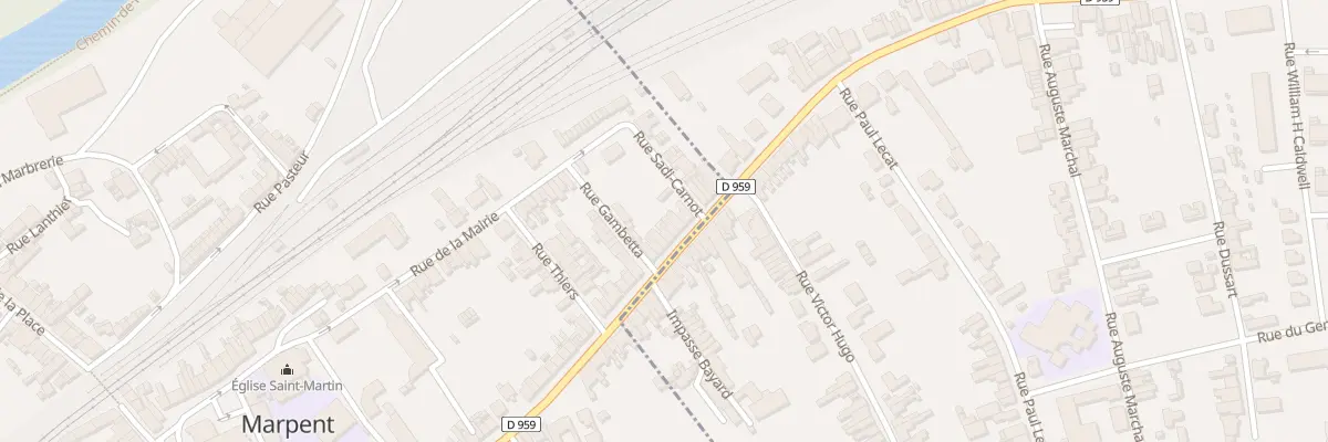 Plan du 101 Rue de la République à Marpent