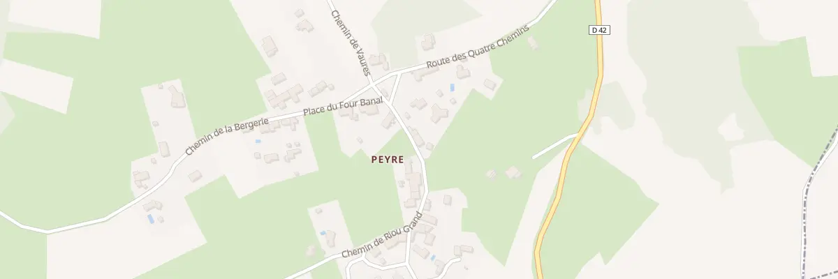 Plan du 5187 Peyre à Beaux