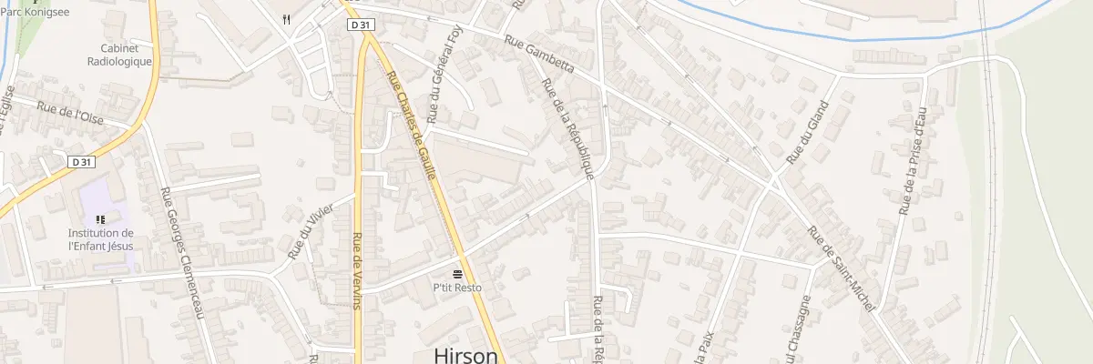 Plan du 23 Rue Henri Martin à Hirson