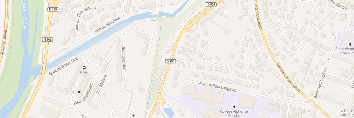 Plan du 1 Rue de la Mazade de Clavieres à Alès