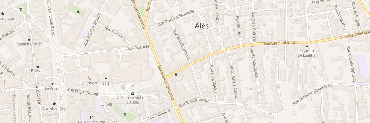 Plan du 5 Av de Stalingrad à Alès